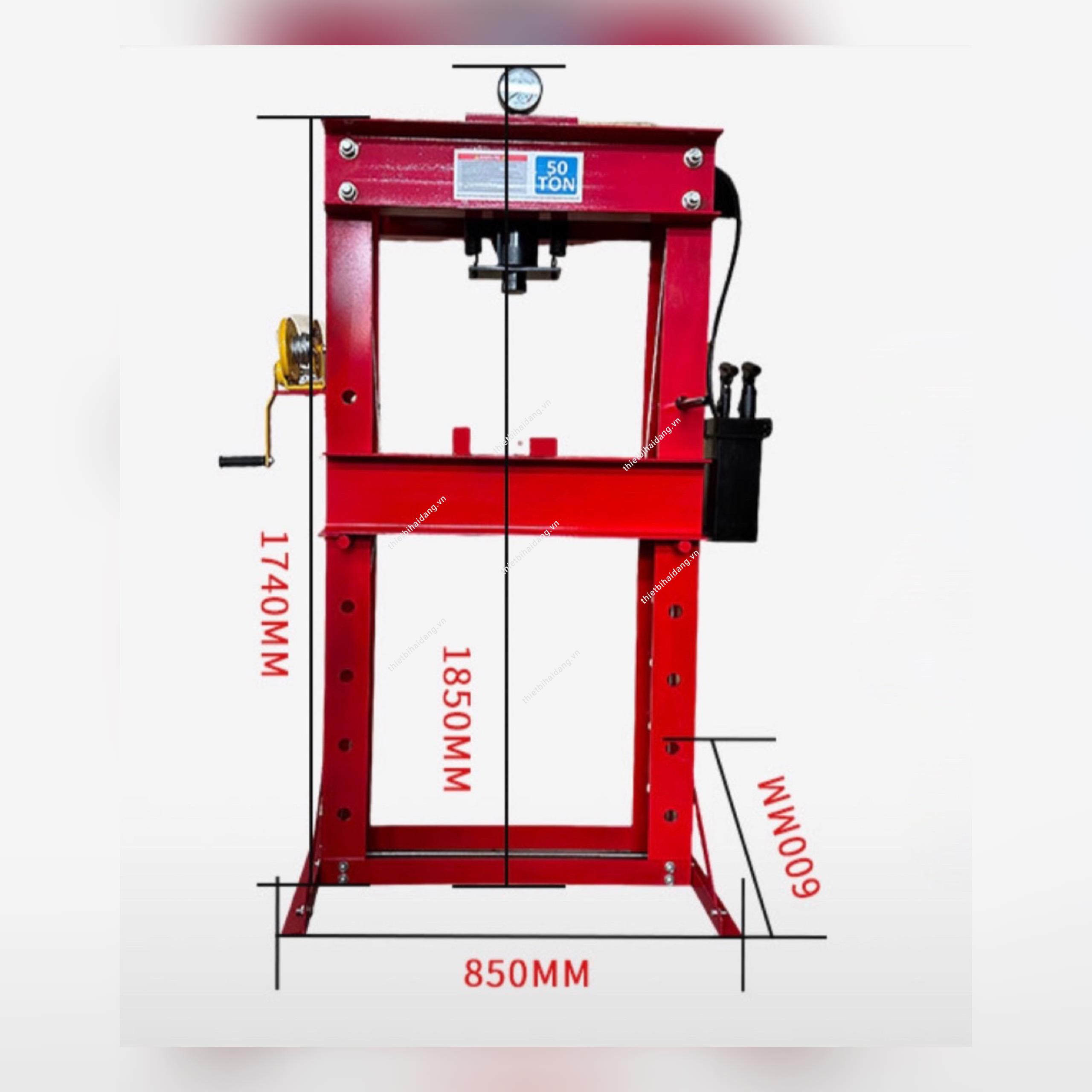 Máy Ép Thủy Lực 50 Tấn – Thiết Bị Gia Công Công Nghiệp Nặng, Ép Mạnh Mẽ, Độ Chính Xác Cao