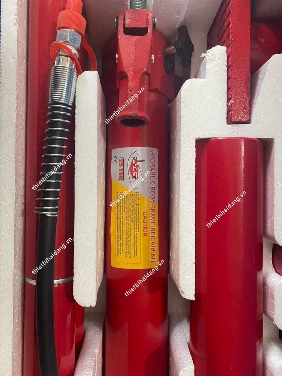 Bộ kéo nắn xe tai nạn 25 tấn 2