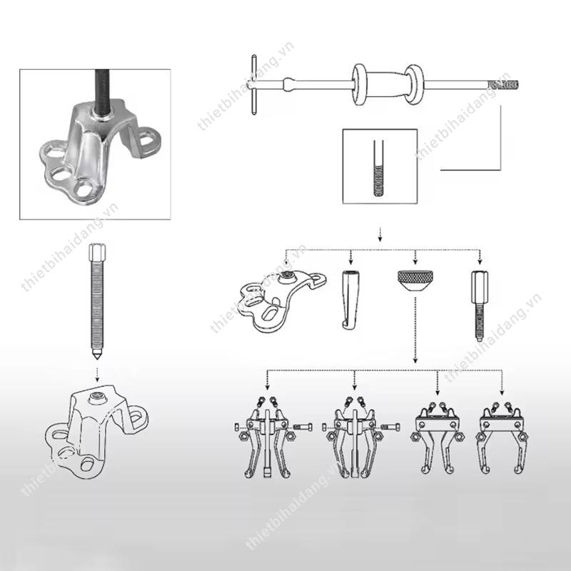 Cảo Giật Moay Ơ Trục Láp 2