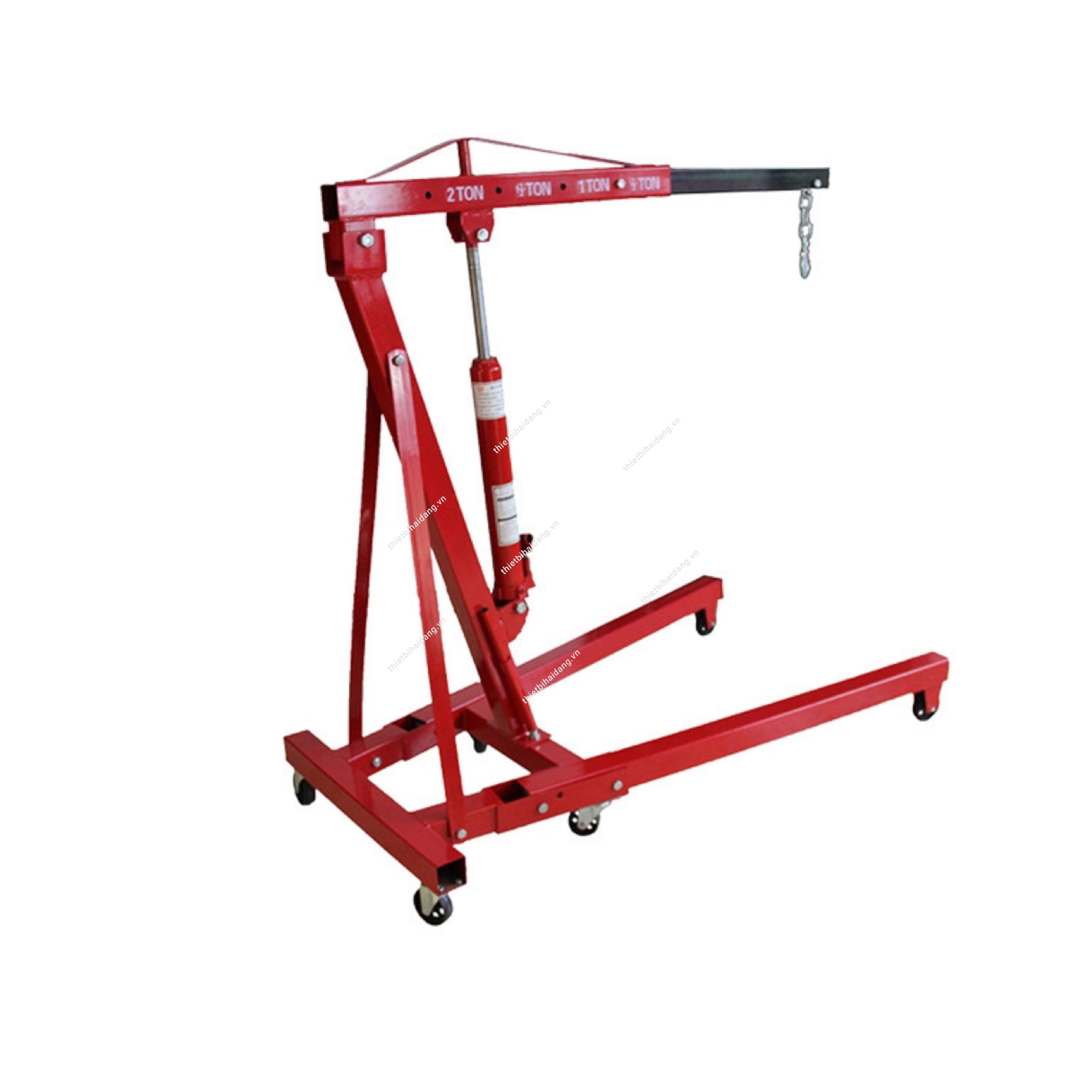 Cẩu Móc Động Cơ 2 Tấn Thủy Lực – Thiết Bị Nâng Động Cơ Chuyên Dụng Cho Gara