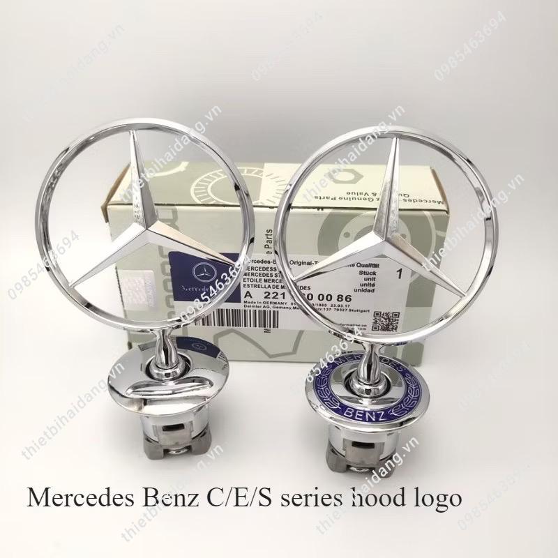 Logo nắp capo đầu xe ô tô Mercedes (2)