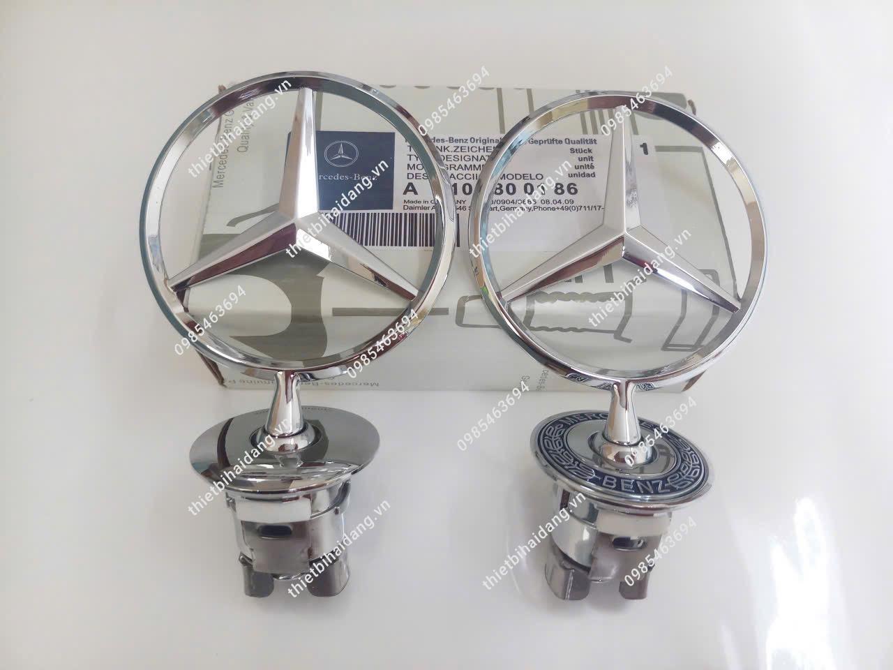 Logo nắp capo đầu xe ô tô Mercedes (3)