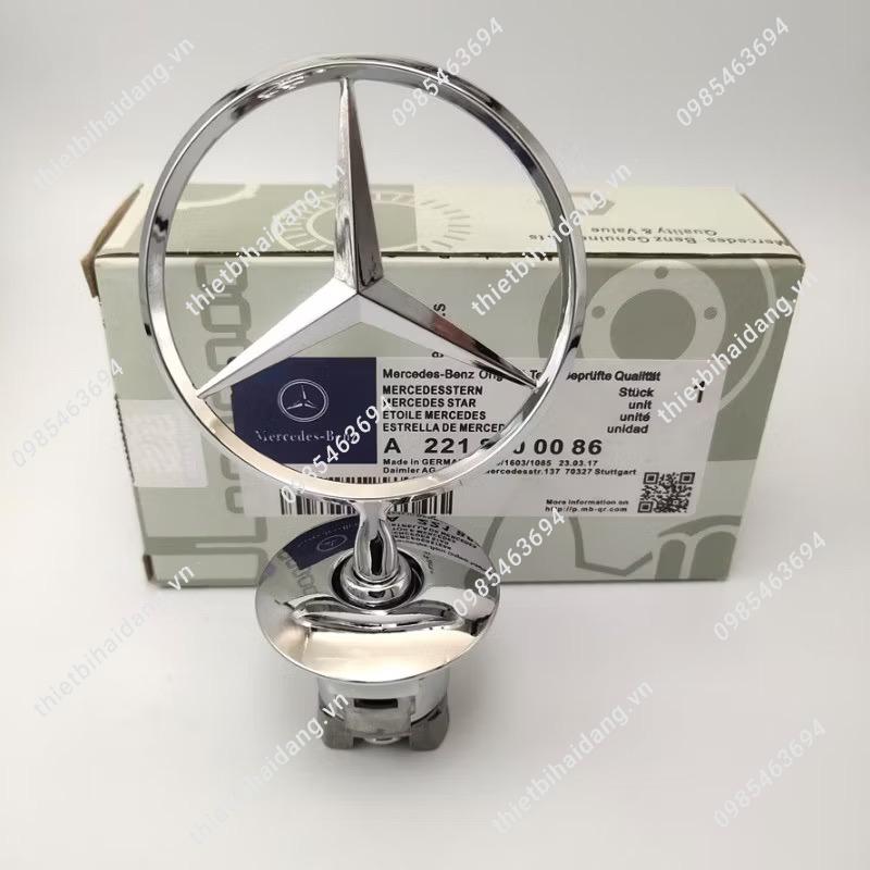 Logo nắp capo đầu xe ô tô Mercedes (4)