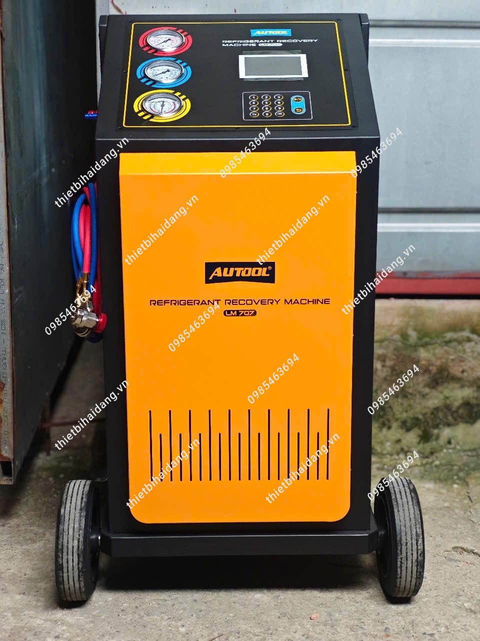 Máy sạc gas lạnh điều hòa xe ô tô R134A Autool LM707 (1)