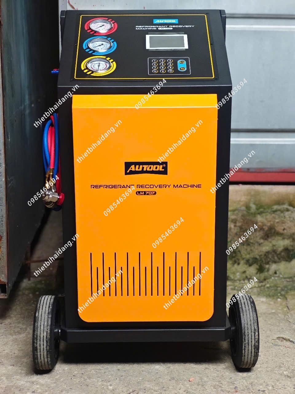 Máy sạc gas lạnh điều hòa xe ô tô R134A Autool LM707 (2)