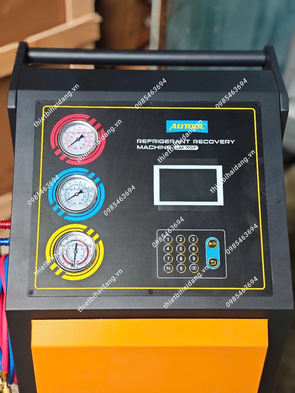 Máy sạc gas lạnh điều hòa xe ô tô R134A Autool LM707 (3)