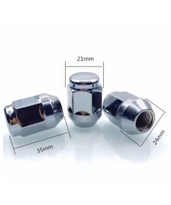 Ốc Côn 21 Ren 12x1.5 Đúc Nguyên Khối – Phù Hợp Xe Hyundai, Kia, Mazda, Toyota Mâm Độ