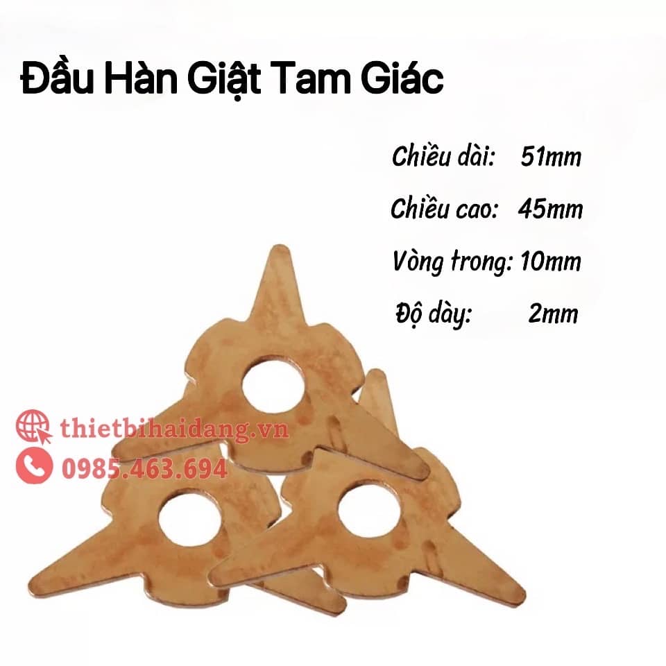 Đầu giật tam giác cho máy hàn rút tôn