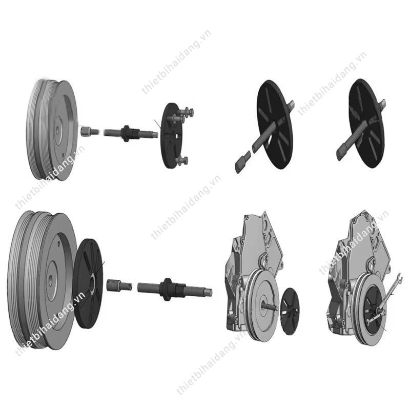 Vam puly và tháo bánh đà4