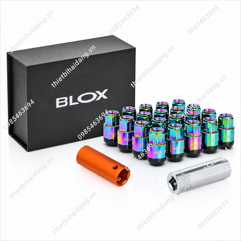 Bộ 20 Con Ốc Bánh Xe BLOX Màu Titan Trang Trí Mâm Xe Ô Tô