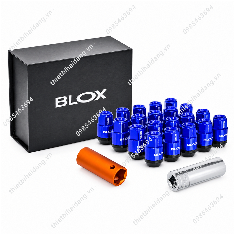 Bộ 20 Con Ốc Bánh Xe BLOX Màu Đỏ Trang Trí Mâm Xe Ô Tô