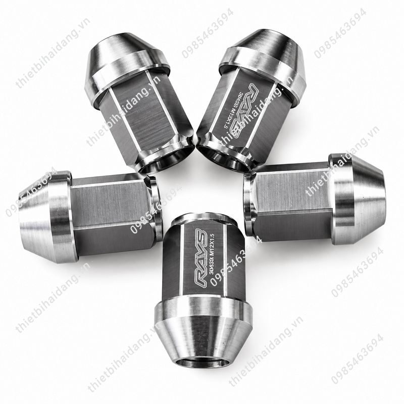 Bộ ốc rays inox 304 đúc nguyên khối màu bạc 35 mm