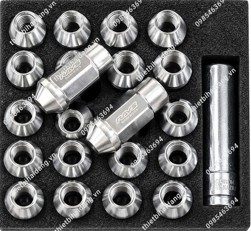 bo-oc-rays-inox-304-mau-bac-50mm Bộ ốc rays inox 304 đúc nguyên khối màu bạc 50 mm