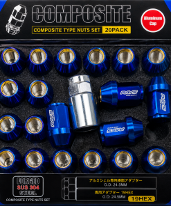 Bộ ốc rays Inox 304 đúc nguyên khối màu xanh