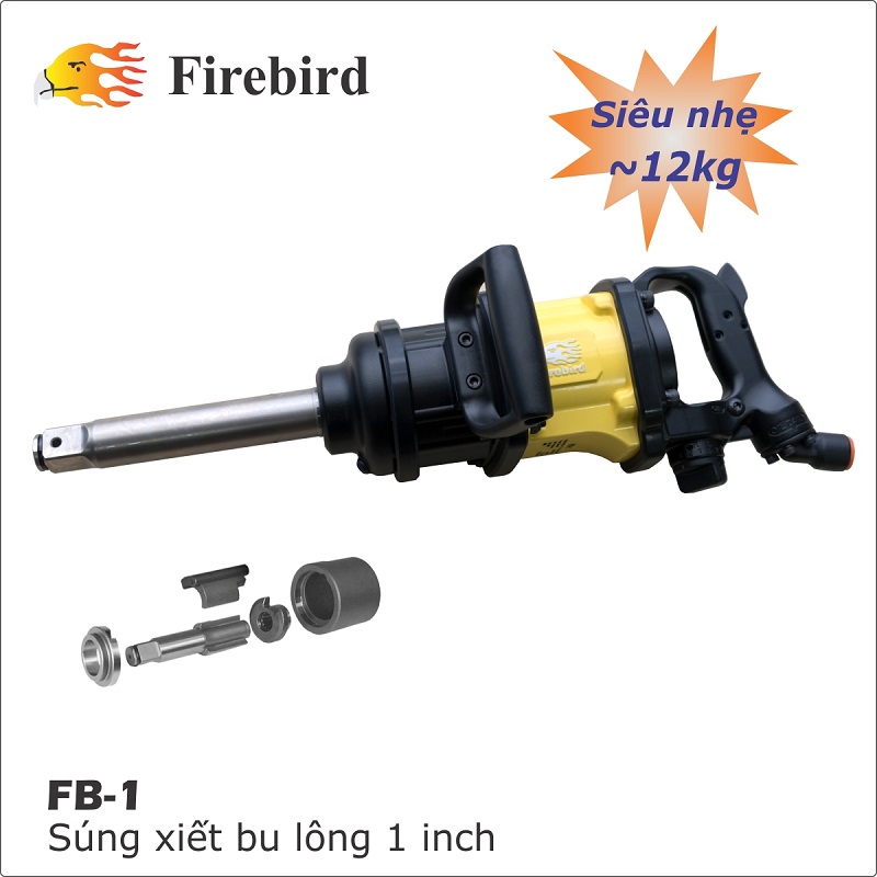 Súng xiết bu lông 1 inch siêu nhẹ FB-1