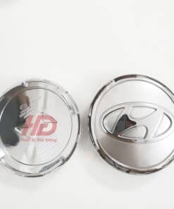 Logo chụp mâm bánh xe ô tô Hyundai, đường kính 65mm