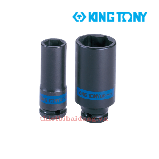 Khẩu tuýp 1/2" KingTony Đen 10mm, 6 Cạnh, Dài 80mm