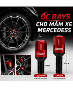 Bộ 20 Con Ốc RAYS Cho Xe Mercedes-Benz Cao Cấp